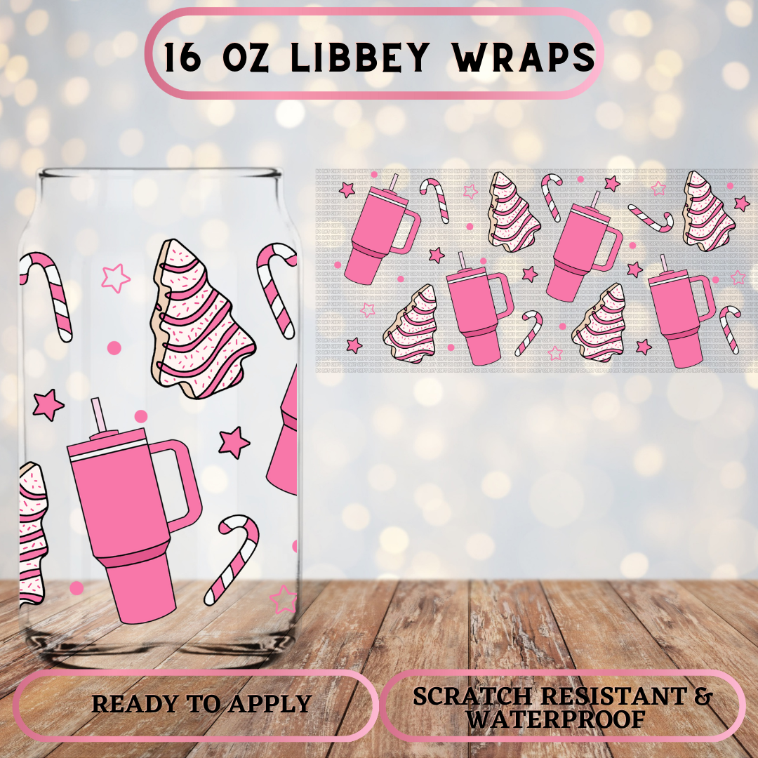 Pink Christmas Cup Wrap