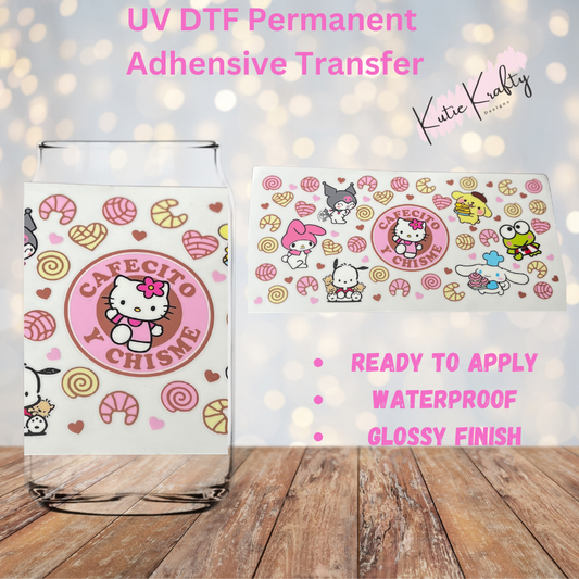 UV DTF Kitty Cafecito y Chisme