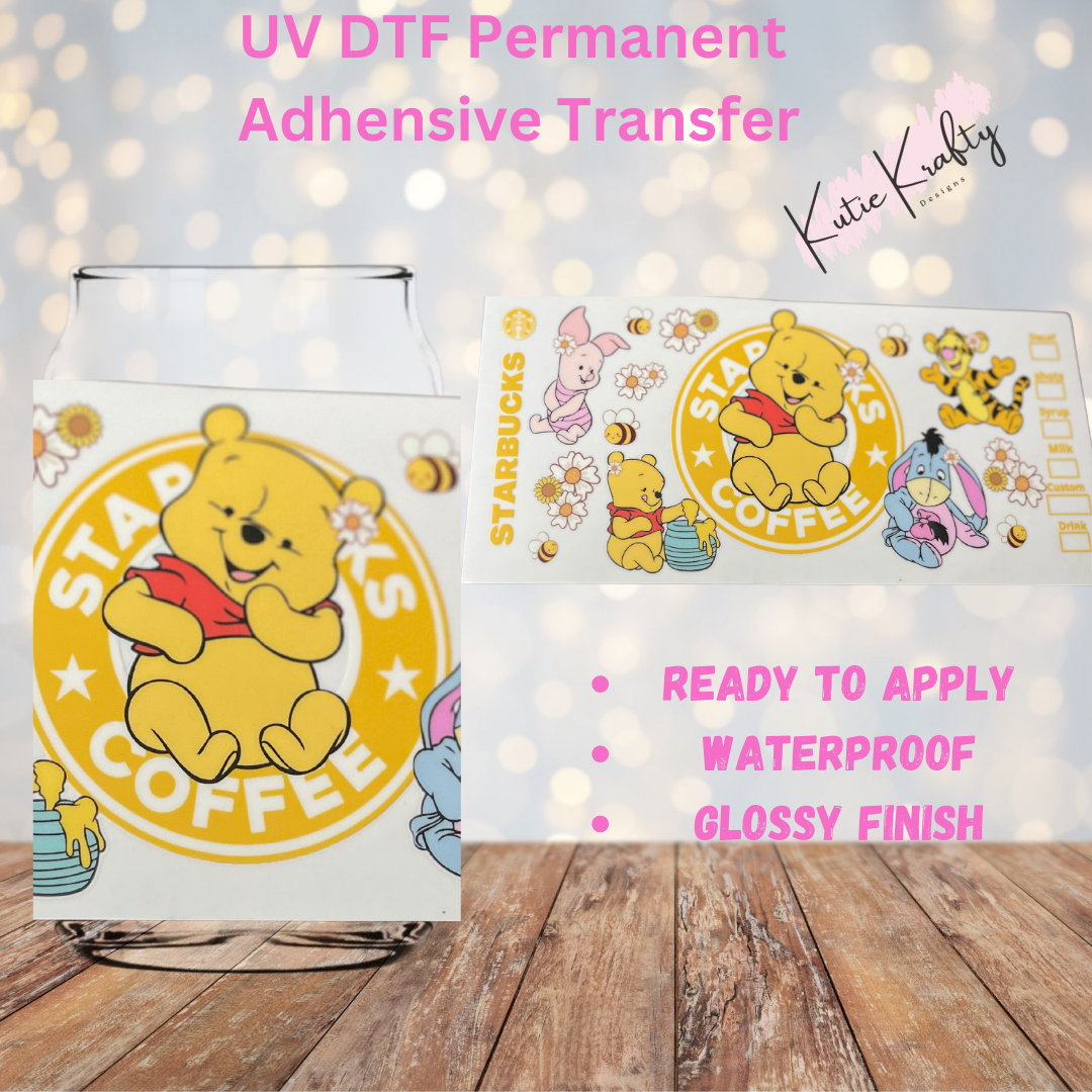 UV DTF Honey Bear and Friends