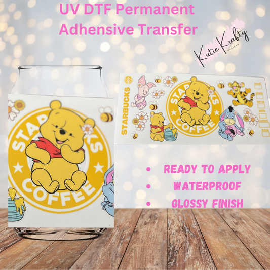 UV DTF Honey Bear and Friends